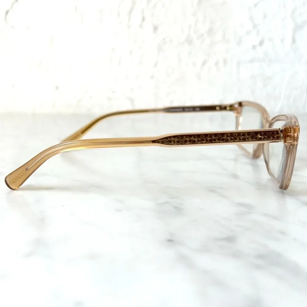 Coach Eyeglass Frames HC6145 5561 Transparent Champagne 53-15-140